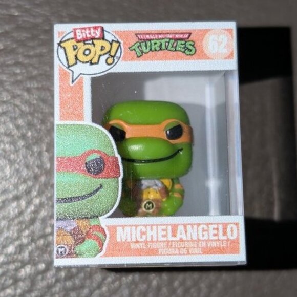 🐲3 FOR $9🦄 Funko Bitty POP 62 Teenage Mutant Ninja Turtles Michelangelo Figure - Picture 1 of 6